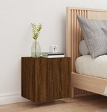 VidaXL Tv-wandmeubel 40,5x30x40 cm bewerkt hout bruineikenkleurig
