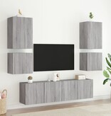 VidaXL Tv-wandmeubels 2 st 40,5x30x40 cm hout grijs sonoma
