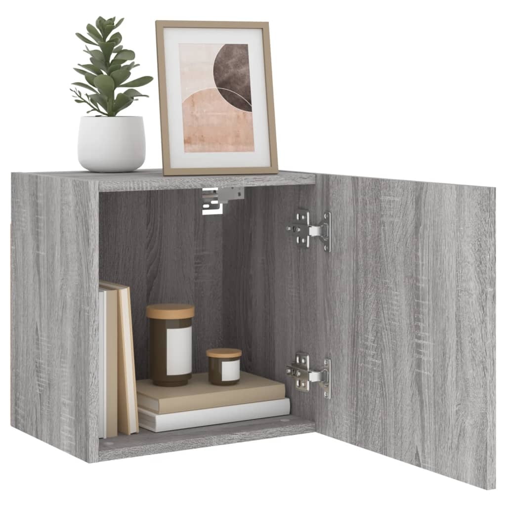 VidaXL Tv-wandmeubels 2 st 40,5x30x40 cm hout grijs sonoma