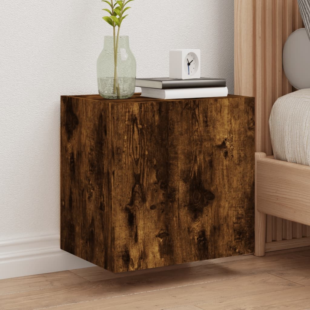 VidaXL Tv-wandmeubel 40,5x30x40 cm bewerkt hout gerookt eikenkleurig