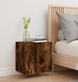 VidaXL Tv-wandmeubel 40,5x30x40 cm bewerkt hout gerookt eikenkleurig