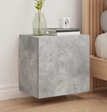 VidaXL Tv-wandmeubels 2 st 40,5x30x40 cm bewerkt hout betongrijs