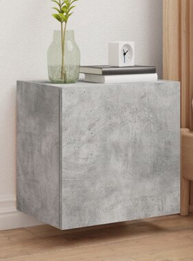 VidaXL Tv-wandmeubels 2 st 40,5x30x40 cm bewerkt hout betongrijs