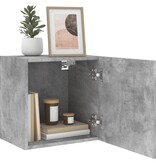 VidaXL Tv-wandmeubels 2 st 40,5x30x40 cm bewerkt hout betongrijs