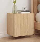 VidaXL Tv-wandmeubels 2 st 40,5x30x40 cm hout sonoma eikenkleurig