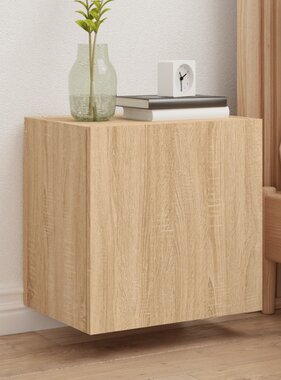 VidaXL Tv-wandmeubels 2 st 40,5x30x40 cm hout sonoma eikenkleurig