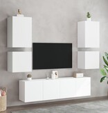 VidaXL Tv-wandmeubels 2 st 40,5x30x40 cm bewerkt hout wit