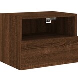 VidaXL Tv-wandmeubel 40x30x30 cm bewerkt hout bruineikenkleurig
