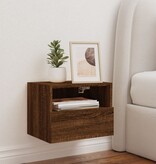 VidaXL Tv-wandmeubel 40x30x30 cm bewerkt hout bruineikenkleurig
