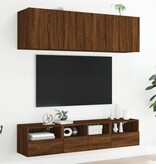 VidaXL Tv-wandmeubel 40x30x30 cm bewerkt hout bruineikenkleurig