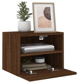 VidaXL Tv-wandmeubel 40x30x30 cm bewerkt hout bruineikenkleurig