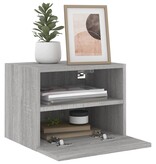 VidaXL Tv-wandmeubels 2 st 40x30x30 cm bewerkt hout grijs sonoma