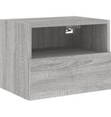 VidaXL Tv-wandmeubel 40x30x30 cm bewerkt hout grijs sonoma