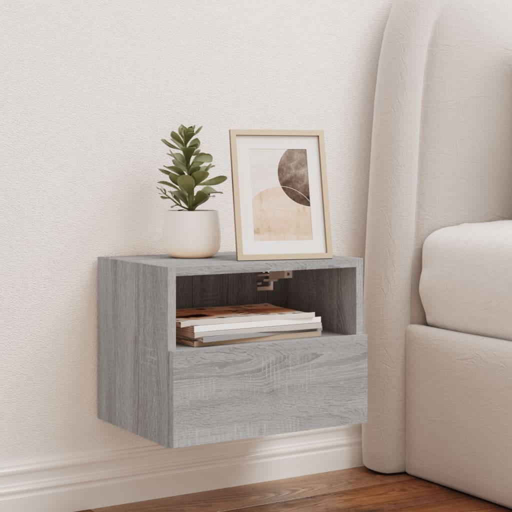 VidaXL Tv-wandmeubel 40x30x30 cm bewerkt hout grijs sonoma