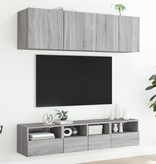 VidaXL Tv-wandmeubel 40x30x30 cm bewerkt hout grijs sonoma