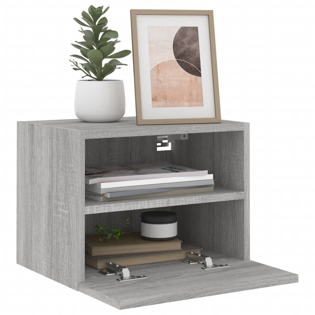 VidaXL Tv-wandmeubel 40x30x30 cm bewerkt hout grijs sonoma