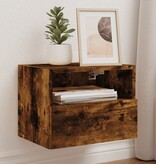 VidaXL Tv-wandmeubels 2 st 40x30x30 cm bewerkt hout gerookt eikenkleur