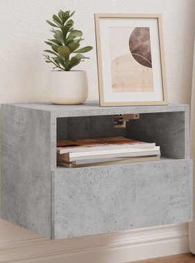 VidaXL Tv-wandmeubels 2 st 40x30x30 cm bewerkt hout betongrijs