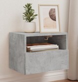 VidaXL Tv-wandmeubel 40x30x30 cm bewerkt hout betongrijs