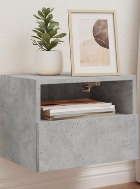 VidaXL Tv-wandmeubel 40x30x30 cm bewerkt hout betongrijs