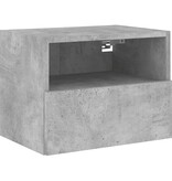 VidaXL Tv-wandmeubel 40x30x30 cm bewerkt hout betongrijs