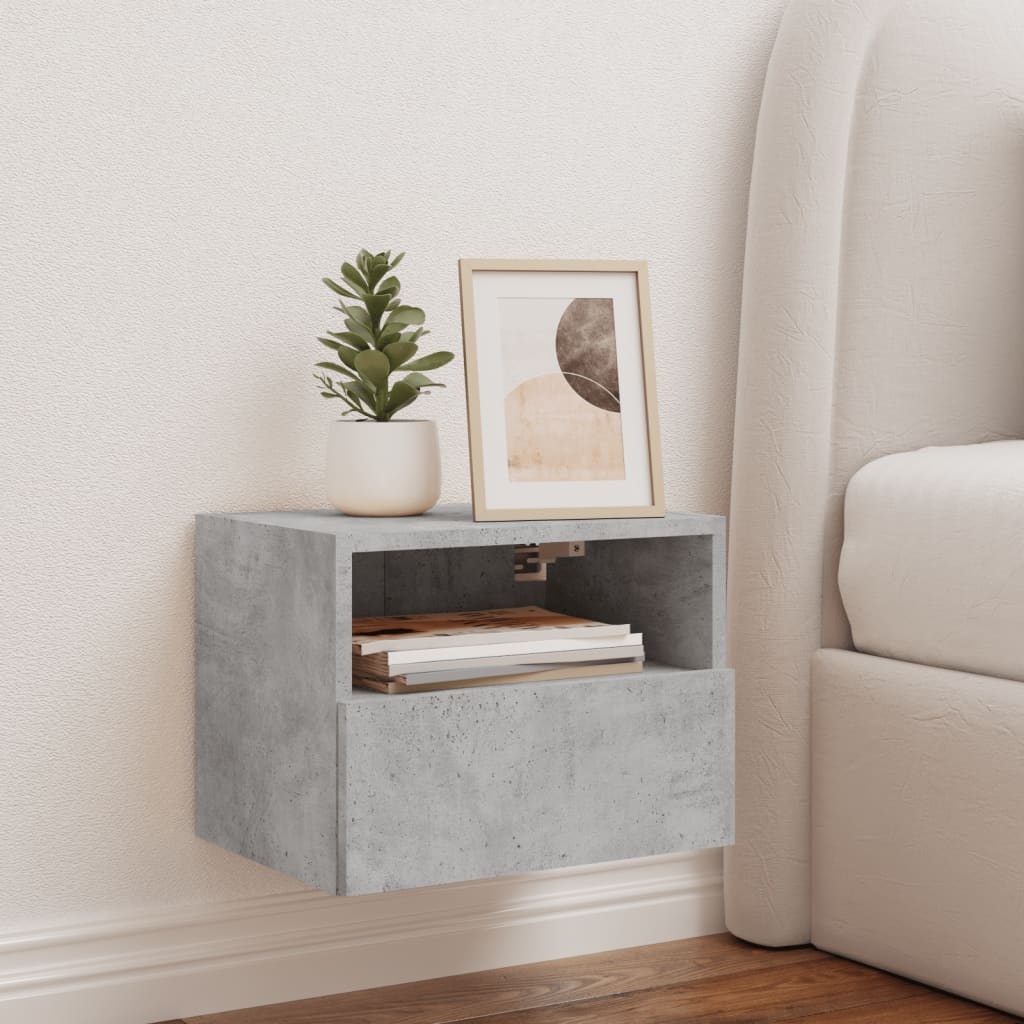 VidaXL Tv-wandmeubel 40x30x30 cm bewerkt hout betongrijs