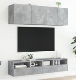 VidaXL Tv-wandmeubel 40x30x30 cm bewerkt hout betongrijs