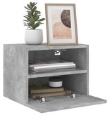 VidaXL Tv-wandmeubel 40x30x30 cm bewerkt hout betongrijs