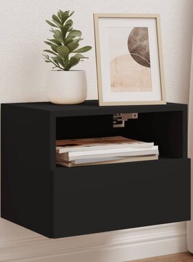 VidaXL Tv-wandmeubel 40x30x30 cm bewerkt hout zwart