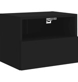 VidaXL Tv-wandmeubel 40x30x30 cm bewerkt hout zwart