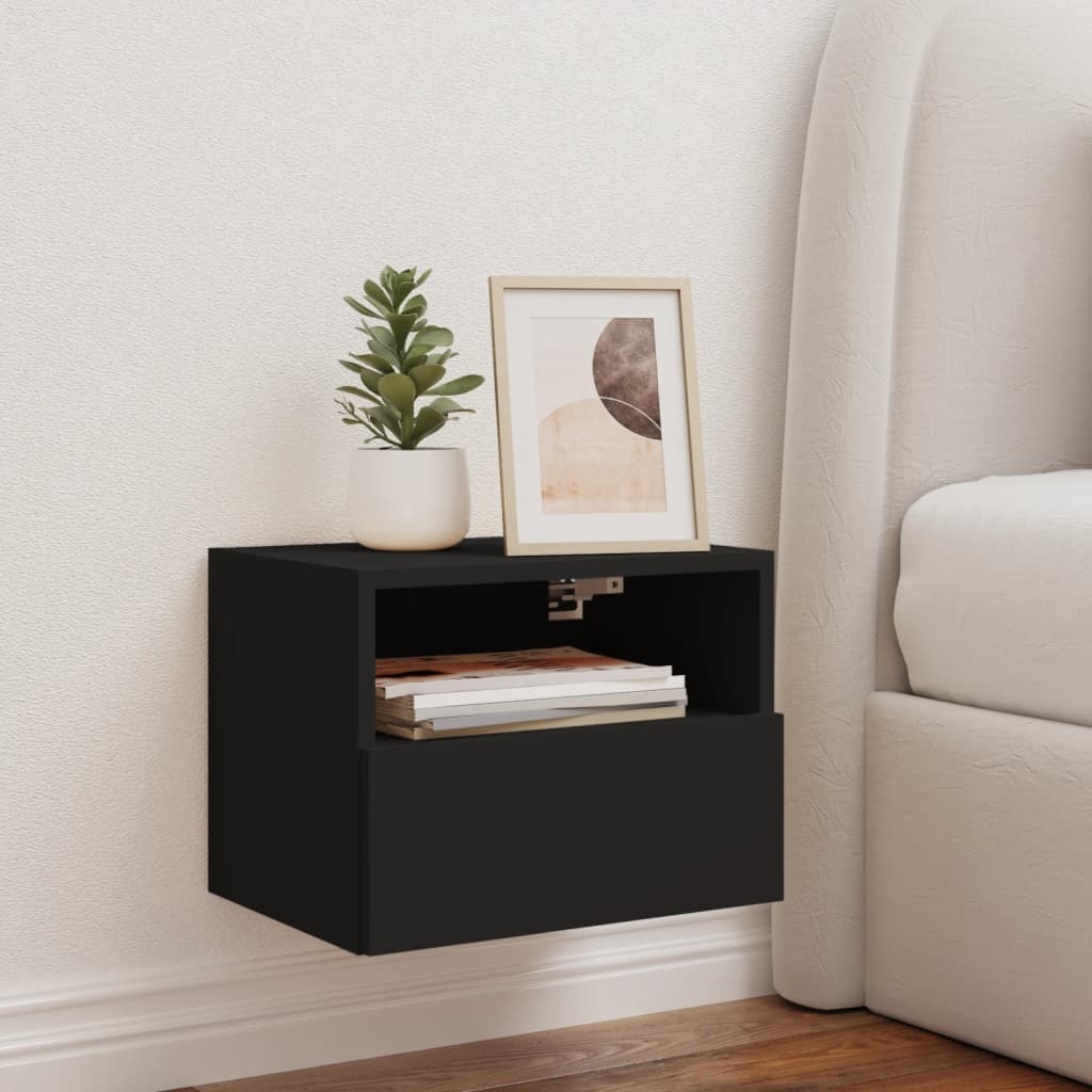 VidaXL Tv-wandmeubel 40x30x30 cm bewerkt hout zwart