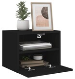 VidaXL Tv-wandmeubel 40x30x30 cm bewerkt hout zwart