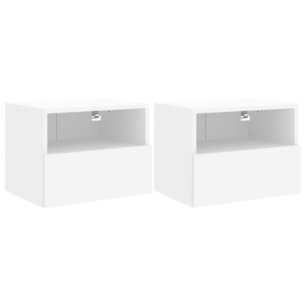 VidaXL Tv-wandmeubels 2 st 40x30x30 cm bewerkt hout wit