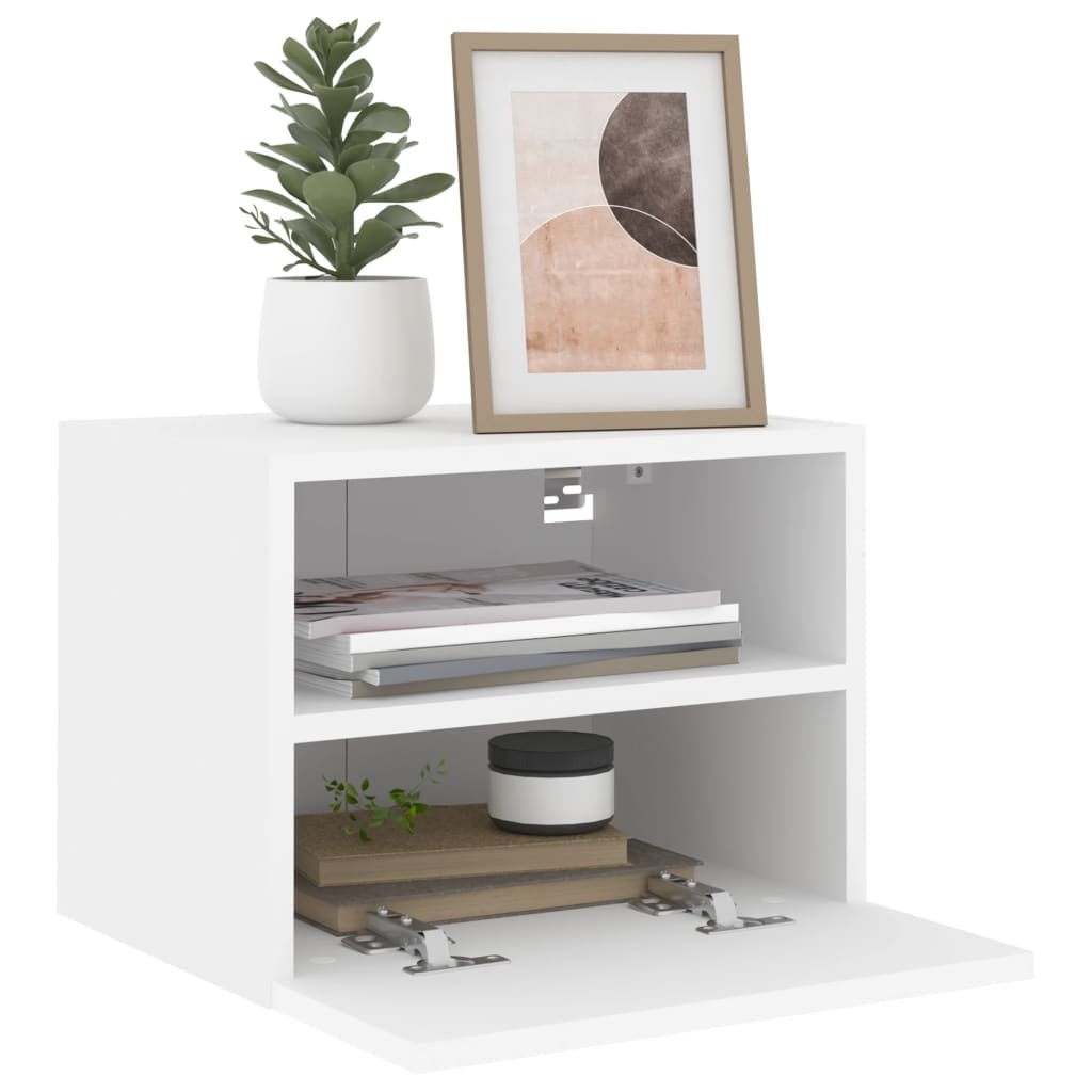 VidaXL Tv-wandmeubels 2 st 40x30x30 cm bewerkt hout wit