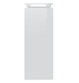 VidaXL Wandtafel 102x30x80 cm spaanplaat hoogglans wit