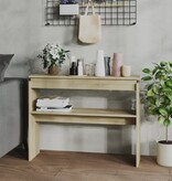 VidaXL Wandtafel 102x30x80 cm spaanplaat sonoma eikenkleurig