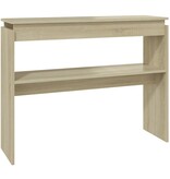 VidaXL Wandtafel 102x30x80 cm spaanplaat sonoma eikenkleurig