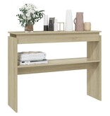 VidaXL Wandtafel 102x30x80 cm spaanplaat sonoma eikenkleurig