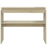 VidaXL Wandtafel 102x30x80 cm spaanplaat sonoma eikenkleurig