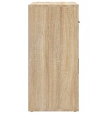 vidaXL Dressoir 80x33x70 cm bewerkt hout sonoma eikenkleurig