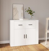 VidaXL Dressoir 80x33x70 cm bewerkt hout wit
