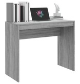 VidaXL Bureau 90x40x72 cm bewerkt hout grijs sonoma eikenkleurig