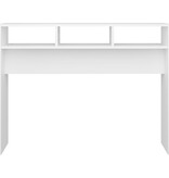 VidaXL Wandtafel 105x30x80 cm spaanplaat wit