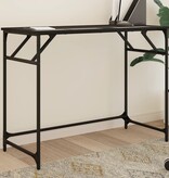 VidaXL Bureau 100x45x76 cm bewerkt hout en gepoedercoat staal