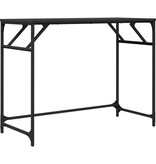 VidaXL Bureau 100x45x76 cm bewerkt hout en gepoedercoat staal