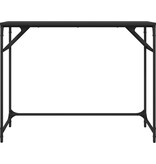 VidaXL Bureau 100x45x76 cm bewerkt hout en gepoedercoat staal