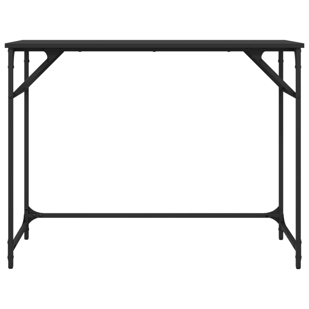 VidaXL Bureau 100x45x76 cm bewerkt hout en gepoedercoat staal