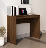 VidaXL Bureau 90x40x72 cm bewerkt hout bruineikenkleurig