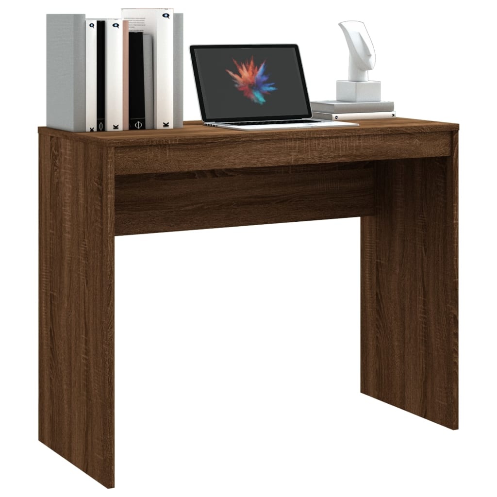 VidaXL Bureau 90x40x72 cm bewerkt hout bruineikenkleurig