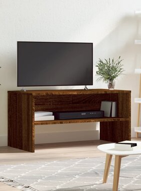 VidaXL Tv-meubel 80x40x40 cm bewerkt hout bruineikenkleurig